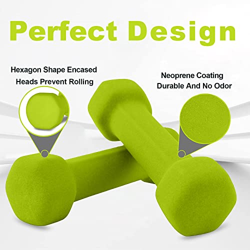 Saorzon Dumbbells Set of 2 Exercise Fitness Dumbbell for Home Gym Free Weights Hand Hex Dumb Bells