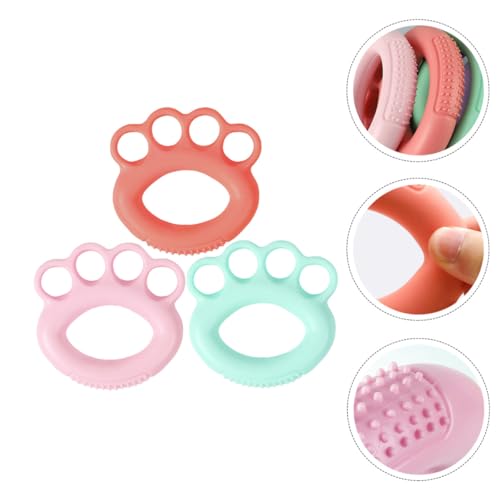 3Pcs Finger Trainers Hand Grip Ring for Four Finger Training