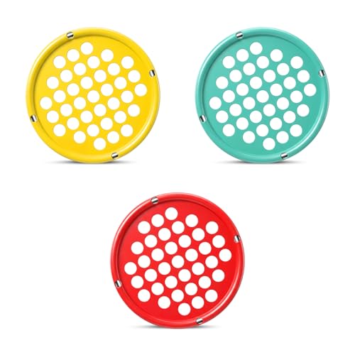 Finger Exerciser, Hand Exercise Webs for Physical Therapy, Hand Grip Strengthener, Grip Strength Trainer, Portable Size, Latex Free, 7" Diameter - color: Mixed 3pcs