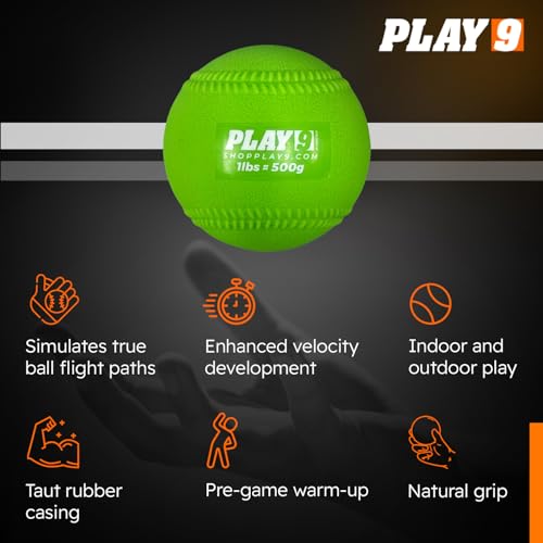 Plyoball Weighted Ball Set for Throwing and Pitching Training - Training Balls for Softball - Builds Speed, Strength, & Muscle Memory