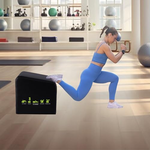 Hip Thrust Machine & Glute Bridge Exercise Machine, Hip Thrust Bench Booty Workout Box Platform for Home Gym Total Body Workout.