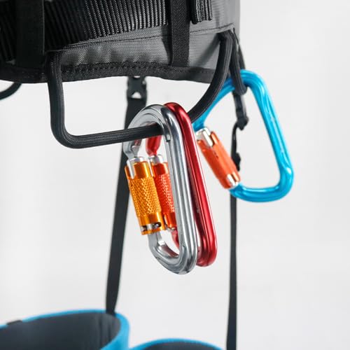 NewDoar Climbing Harness, Mountaineering Rock Climbing Harness, Men Women Tree Ice Climbing Half Body, Safety Belt Rappelling - size: Small