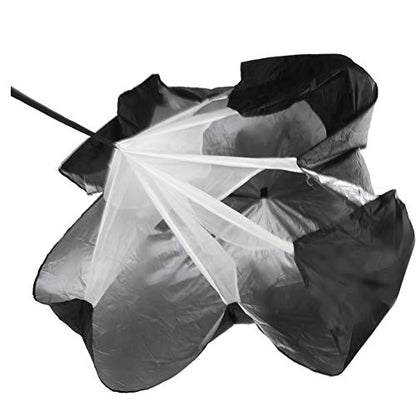 Adjustable Resistance Parachute Training Umbrella Speed Chute Drag Parachute for Running Football Track with Waist Belt 5-15kg Resistance Lightweight Carry Bag