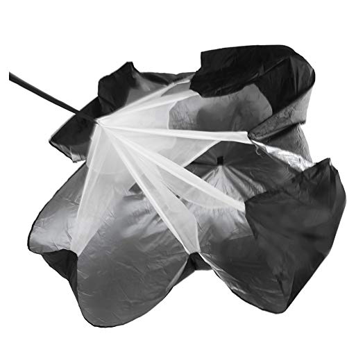 Adjustable Resistance Parachute Training Umbrella Speed Chute Drag Parachute for Running Football Track with Waist Belt 5-15kg Resistance Lightweight Carry Bag