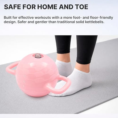 Water-Filled Adjustable Kettlebell, 2-12 lb, Dual Handle Weight for Women