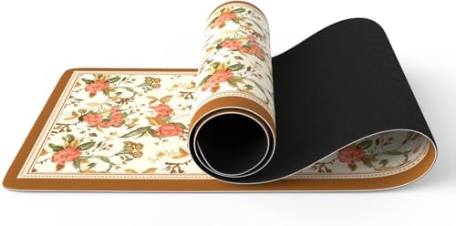 FOLAI Extra Thick Yoga Mat 6mm，pilates mat thick - Non-Slip Exercise Mat for HIIT, Pilates & Home Workouts & Workout with Free Carry Strap - color: yellow