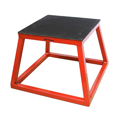 Ader Sporting Goods Plyometric Platform Box Set- 12", 18", 24" Red