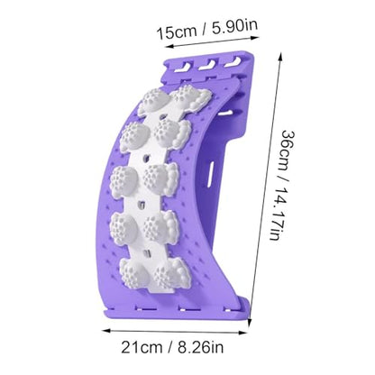 Back Stretcher for Lower Back Relie - PP 36cm | Cracker for Lower Bàck Relief | Adjustable Baçk Arch Stretcher for Home Gym Orthopedic Correction Tissue Nerve Relaxation Slouching Prevention