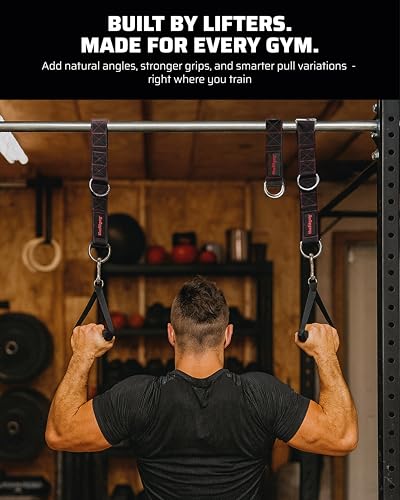 THEFITGUY Cable Extension Straps for Cable Machine Attachments & Gym (Pair) | Multifunctional heady-duty straps with 5 length options for cable machines, handles, ropes, pull-up bars & more