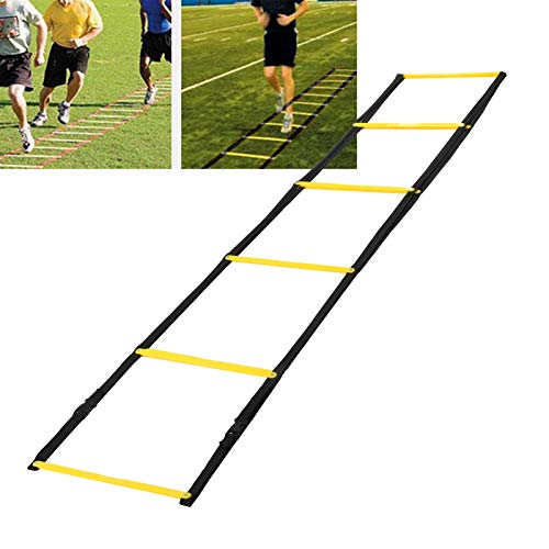 Speed Ladder for Football Footwork Training, Agile Speed Training Ladder with Anti - Slip Rungs, Bright Fixed 10 - Rung Design with Storage Bag for Soccer Drills