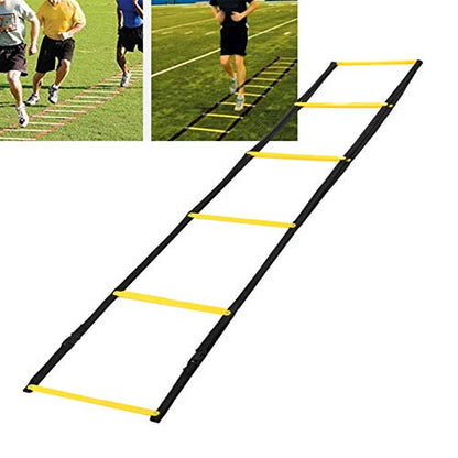 Speed Ladder for Football Footwork Training, Agile Speed Training Ladder with Anti - Slip Rungs, Bright Fixed 10 - Rung Design with Storage Bag for Soccer Drills