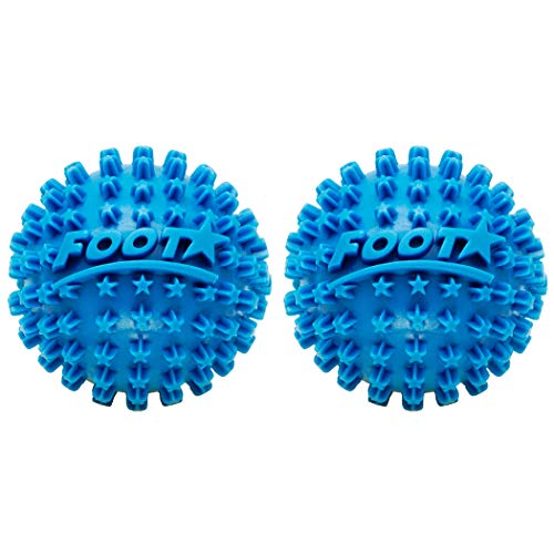 Body Back Foot Star® Massager Ball and Plantar Fasciitis Roller - Soothe Foot Stress, Discomfort, Aches, & Tightness (Pack of 2, Blue, 2-Inch) - style: Two-Pack