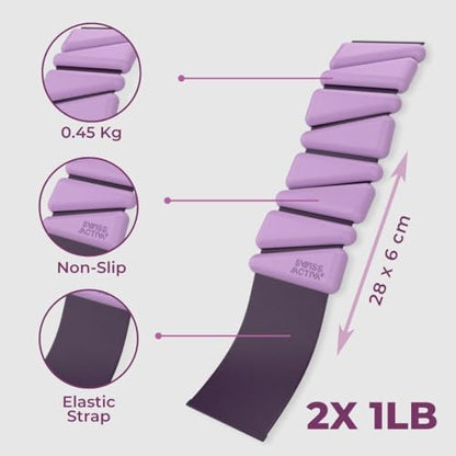 1lb wrist and ankle weights set of 2, leg weights for women, adjustable ankle weights, weighted wristbands, ankle weight, arm weights for women