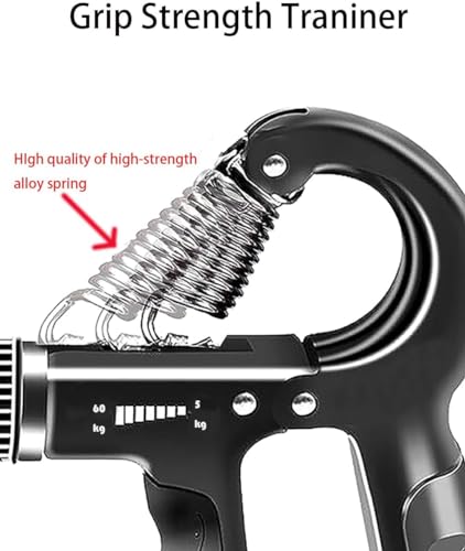 2 Pack Hand Grip Strength Trainer for Muscle Building with Counter, Adjustable Resistance 10-130 lbs, Wrist Forearm Strengthener Finger Strengthener - color: Orange