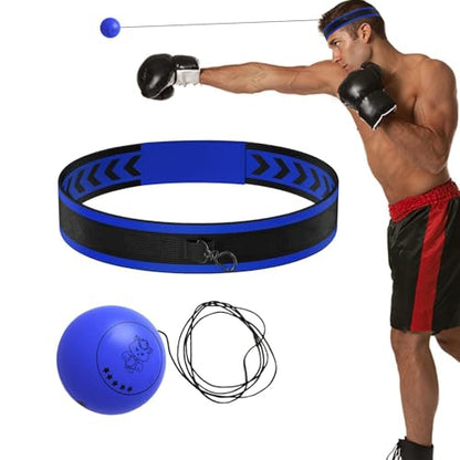 Reflex Ball Headband Multifunctional Fun Effective Reaction Training - color: Blue ball