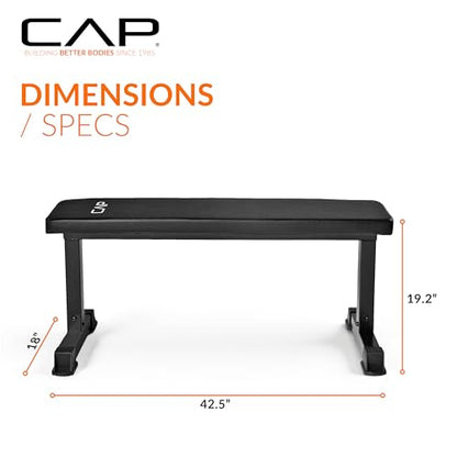 Cap Barbell Flat Weight Bench Color Series