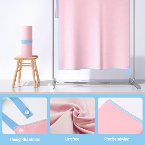 Gym Towels for Women,Workout Towels Quick Dry Towel,Yoga Towel for Hot Yoga Non Slip,Sweat Towel for Gym(2pcs,Pink)