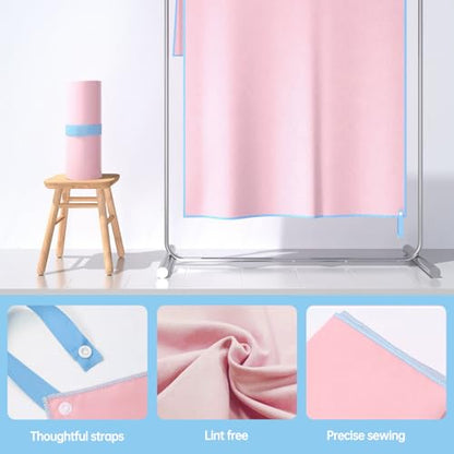 Gym Towels for Women,Workout Towels Quick Dry Towel,Yoga Towel for Hot Yoga Non Slip,Sweat Towel for Gym(2pcs,Pink)