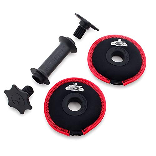 HYPERWEAR SoftBell Adjustable Dumbbells – Soft Neoprene Weight Plates with Easy-Grip Handle, Modular Dumbbell System for Home Gym, Strength & Functional Training (3-40 lbs) - color: (E) 15-Pound | Indigo | Single