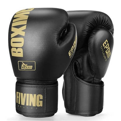 Boxing Gloves for Men Women Adults - color: Gold, size: 16oz