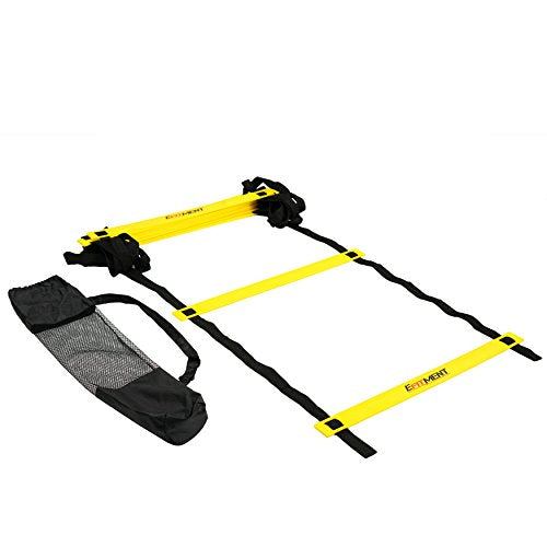 EFITMENT Speed Ladder, Agility Ladder Speed Training Equipment w/Carrying Bag – 11 Rung 13.5ft for Fitness Speed Training, Obstacle Course, Footwork, Soccer – A008