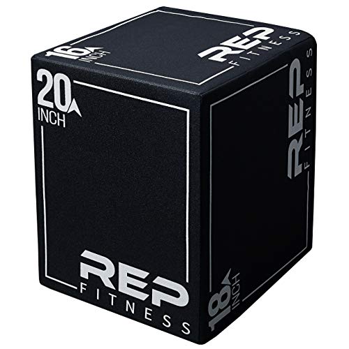 REP Soft Plyo Box | 3-in-1 Foam Jump Box | 3 Size Options 16", 20", 24" | Plyometric Training Platform | Home Gym Equipment | Non-Slip Step Block | Adjustable Workout Box | CrossFit Jump Tool - style: Small - 20/18/16 inch
