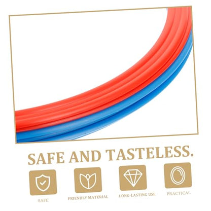 6PCS Soccer Training Rings Durable Agility Equipment for Footwork Drills Material for Soccer Football and Basketball Random Color