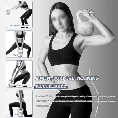 Kettle Bells Women Home Youth Sports Kettlebell, Beginner Fitness Squat Soft Kettle Ball, Gym Equipment, Strength Training Tools(Green-6kg)