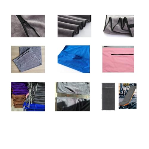 Angelica & Co Microfiber Fast Drying Gym Towel with Phone Pocket, Zipper, Fitness, Pilates, Yoga Mat Cover, Bench Cover, Camping - Purple L - color: Purple