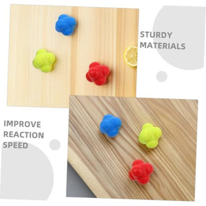 ibasenice 6-Pack Hexagon Agility Training Ball Hand Eye Coordination Reflex Training Tool for Kids Adults