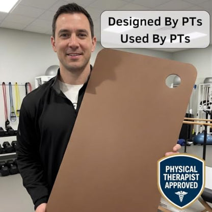 Heel Slide Board for Knee Knee Flexion – 28" PT-Designed Glide/Slide Board for Heel Slides, Knee Flexion & Range of Motion Exercises at Home – Sealed MDF, Non-Slip, Lightweight