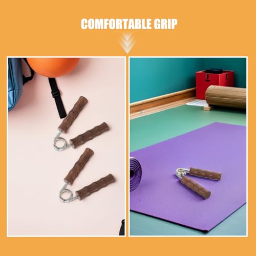 SUPVOX 4pcs Wooden Hand Grip Strengthener Kit Palm Hand Massager and Wrist Trainer for Finger and Forearm Exercise for Strengthening at Home Or Gym