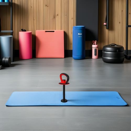 Adjustable Kettlebell Handle with Stable Base and Nut Quick Assembly Ergonomic Grip for Strength Training Full Body Workouts Home Gym 14.17X7.28X4.80In
