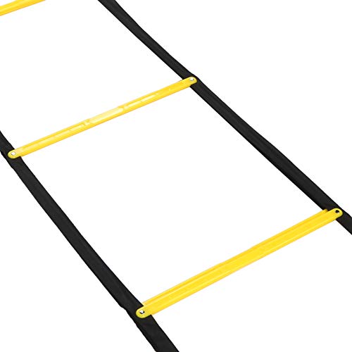 Speed Ladder for Football Footwork Training, Agile Speed Training Ladder with Anti - Slip Rungs, Bright Fixed 10 - Rung Design with Storage Bag for Soccer Drills