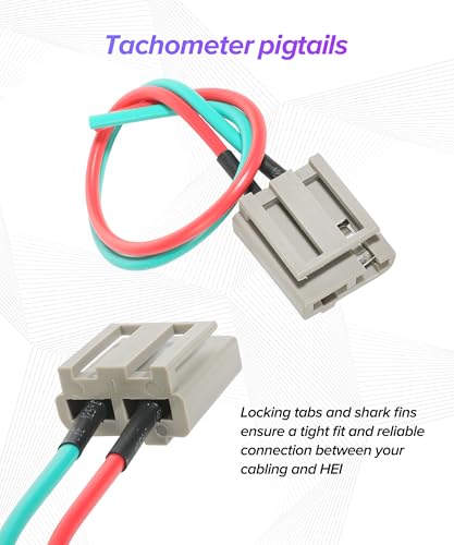 2PCS 170072 Distributor Pigtail,Power and Tachometer Connector Plug,Car Accessories 12V High-Temperature Resistant Engine Wiring Harness,Automotive Replacement,Suitable for Most Cars