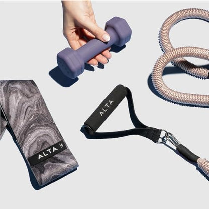 ALTA Mini Loop Bands for Exercise - Premium Durable Latex - Small Resistance Bands for Women, Booty Bands for Working Out, Leg Stretch Loops for Physical Therapy, Pilates Exercise Mini Bands Set