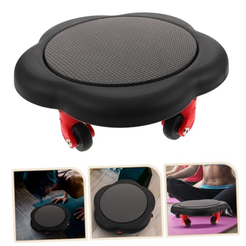 Yardwe Abdominal Muscle Trainer Dual-sided Gliding Discs Ab Core Exercise Board for Rolling Abs Wheel Workout