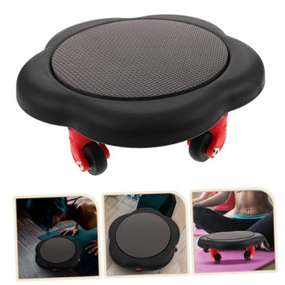 Yardwe Abdominal Muscle Trainer Dual-sided Gliding Discs Ab Core Exercise Board for Rolling Abs Wheel Workout