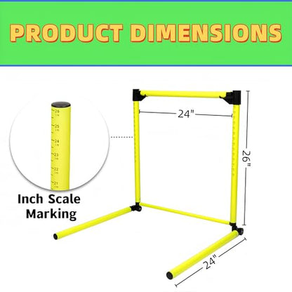3 Pack Adjustable Height Hurdles Training Equipment, 12-26 Inch
