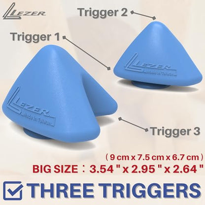 LEZER Large Trigger Massage Point, Manual Massage Ball, Muscle Knot Release Tool, Deep Tissue Relief, Hip Flexor Iliacus Back Psoas Hand Foot Myofascial Physical Therapy, 3.5 inｘ3 in, Blue - style: 05 - Large Trigger Blue