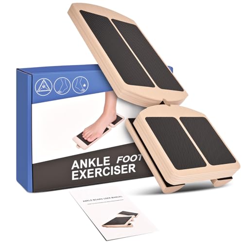 Ankle Strengthener Balance Board, Axis Foot Balance Board for Plantar Fasciitis Relief, Flat Feet Support & Ankle Rehab Exercises, Foot Strengthener Ankle Board for Balance & Stability