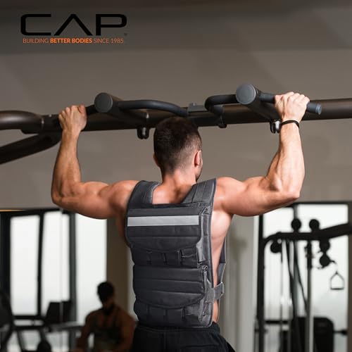 CAP Adjustable Weighted Vest 20–150 lbs for Strength Training, Running & Workouts, Weight Vest for Men & Women, Fitness Training Vest - style: 40lbs