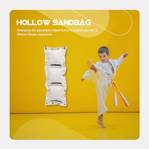 POPETPOP Thickened Wing Style Triplet Boxing Wall Target Sandbag, Hanging Type Empty Fitness Sandbag for Home Workout Training