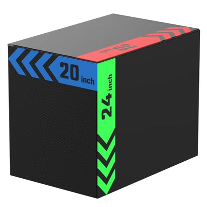 papababe 3-in-1 Jump Box, Anti-Slip, High-Density Foam - style: 20 x 24 x 30 inch (68 lb)
