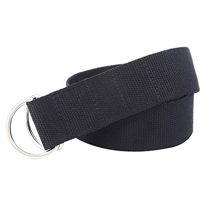 Gelante Fitness Exercise Yoga Strap - Durable Cotton 10 Feet Long - color: Black