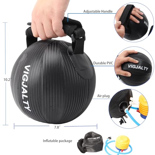 Heavy Aqua Bags-Water weight Bag 12-66Ibs - Unstable Core Water Weight Ball,Adjustable Workout Sandbag Alternative for Full Body Exercise, Portable Stability & Balance Trainer for Instability Training