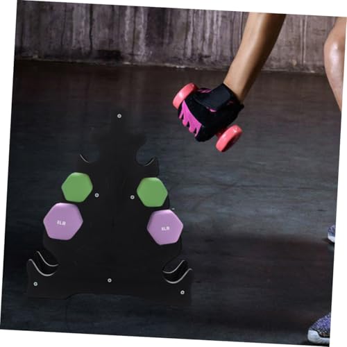 Kisangel 3pcs Dumbbell Rack for Home Gym Heavy-duty Fitness Equipment Stand for Efficient Weight Storage Compact Design for Dumbbells and Kettlebells