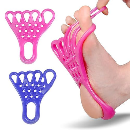 Toe Resistance Bands Strong Loop- Toe Stretcher -Toe Bands - color: pink