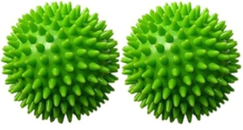 Therapist's Choice® Pack of 2 Soft Spiky Massage Balls, Stress Reflexology, Porcupine Sensory Ball Set
