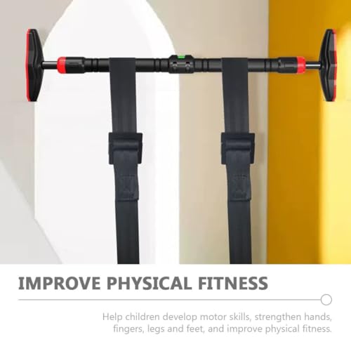 Gymnastic Rings with Adjustable Straps, 1 Meter Rope Length, Professional Pull-up Training Rings for Gymnastics and Calisthenics Exercises, 1 Pair Set